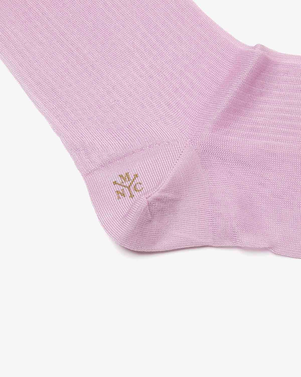 SHEER RIBBED HIGH SOCKS