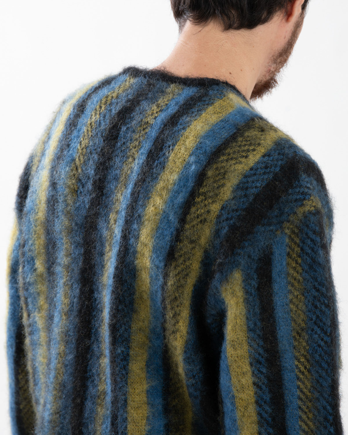 MOHAIR CARDIGAN - STRIPE