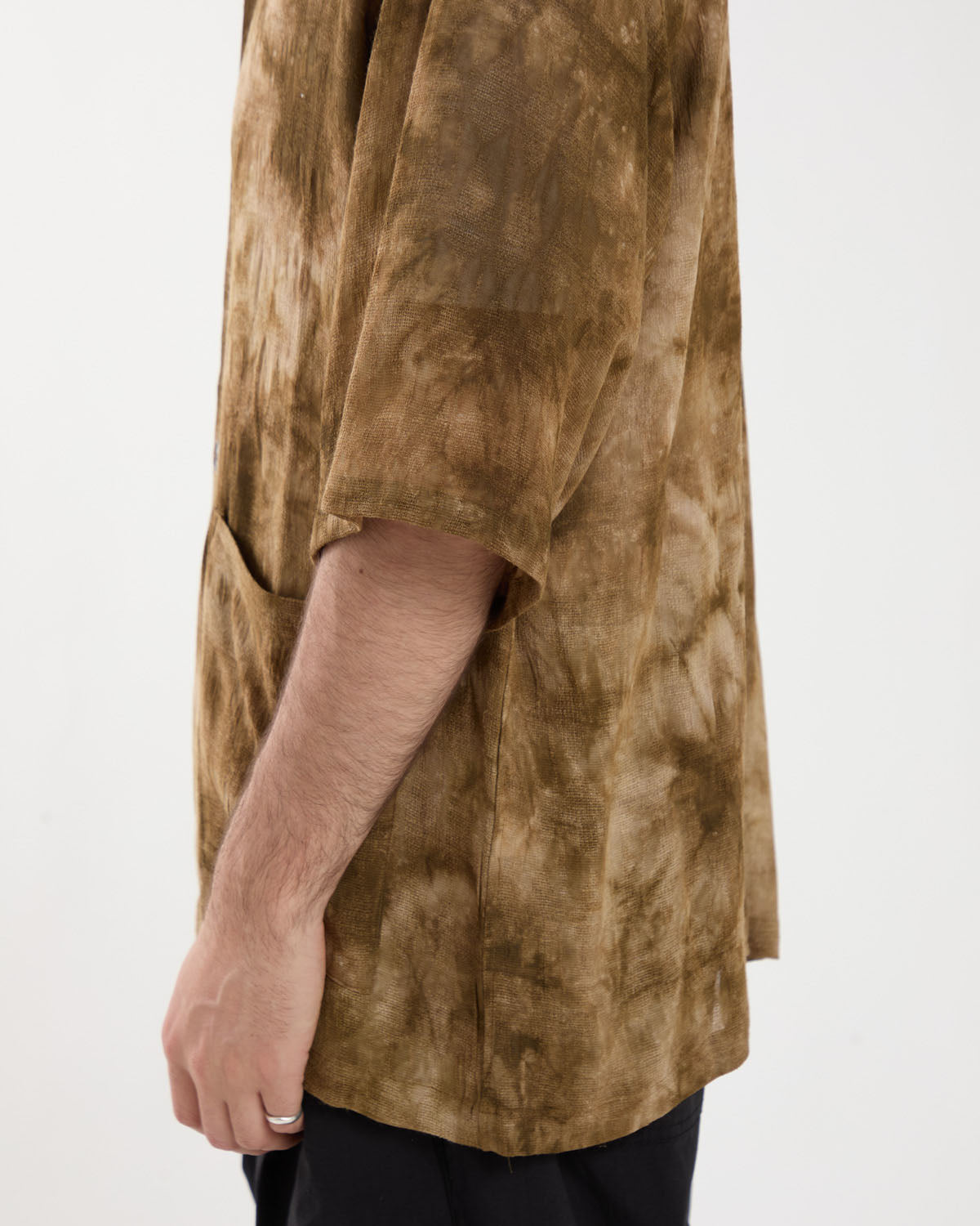 CABANA SHIRT - MESH JACQUARD / UNEVEN DYE