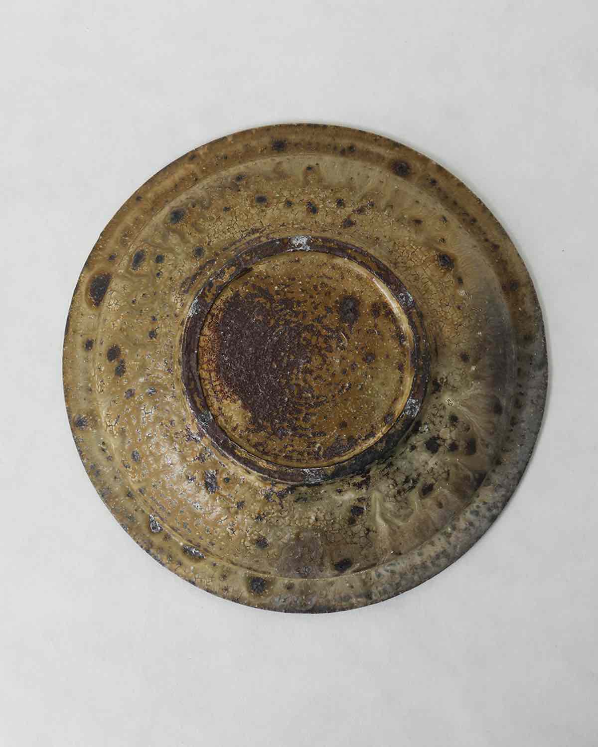 WOOD ASH GLAZE 9-INCH RIM PLATE