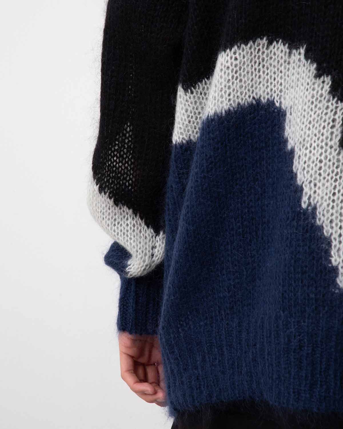 MULTI COLOUR MOHAIR CARDIGAN