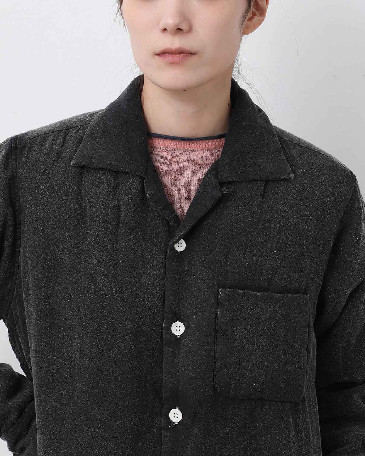 HAND DYE PUFFER SHIRT