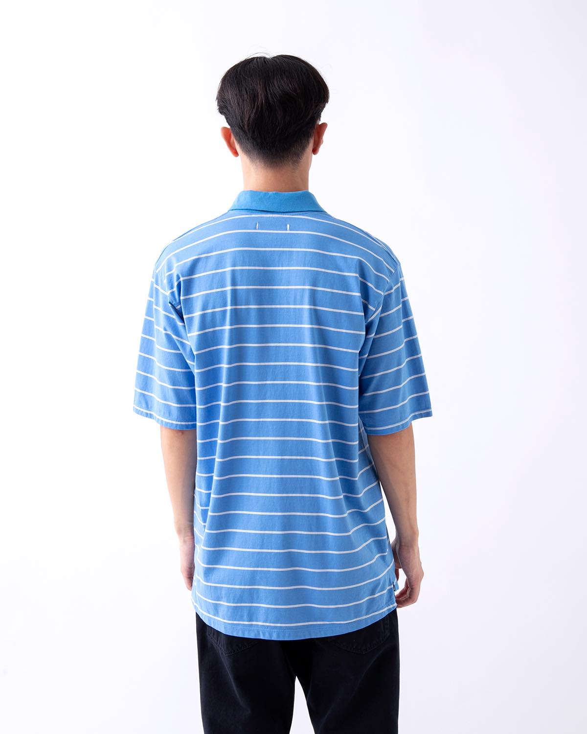 OFFICER S/S POLO SHIRT BORDER COTTON JERSEY