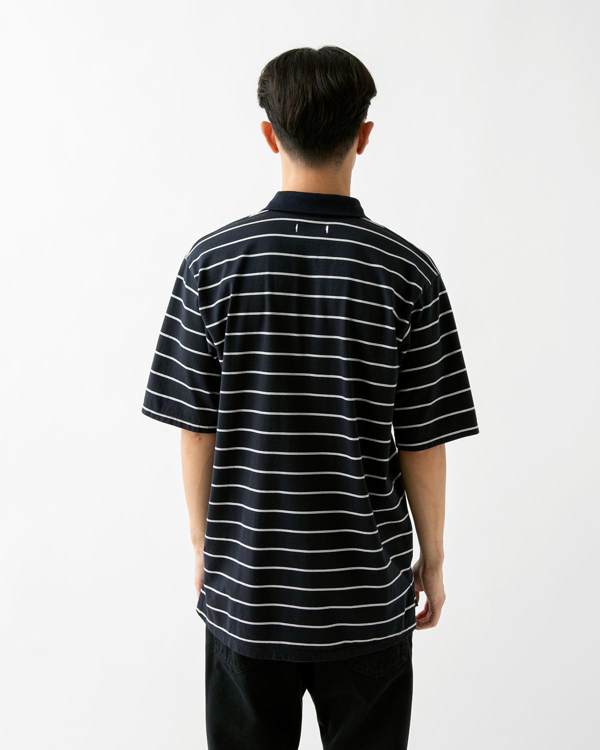 OFFICER S/S POLO SHIRT BORDER COTTON JERSEY