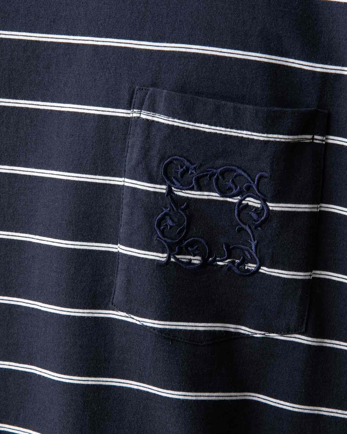 DWELLER N/S TEE BORDER COTTON JERSEY