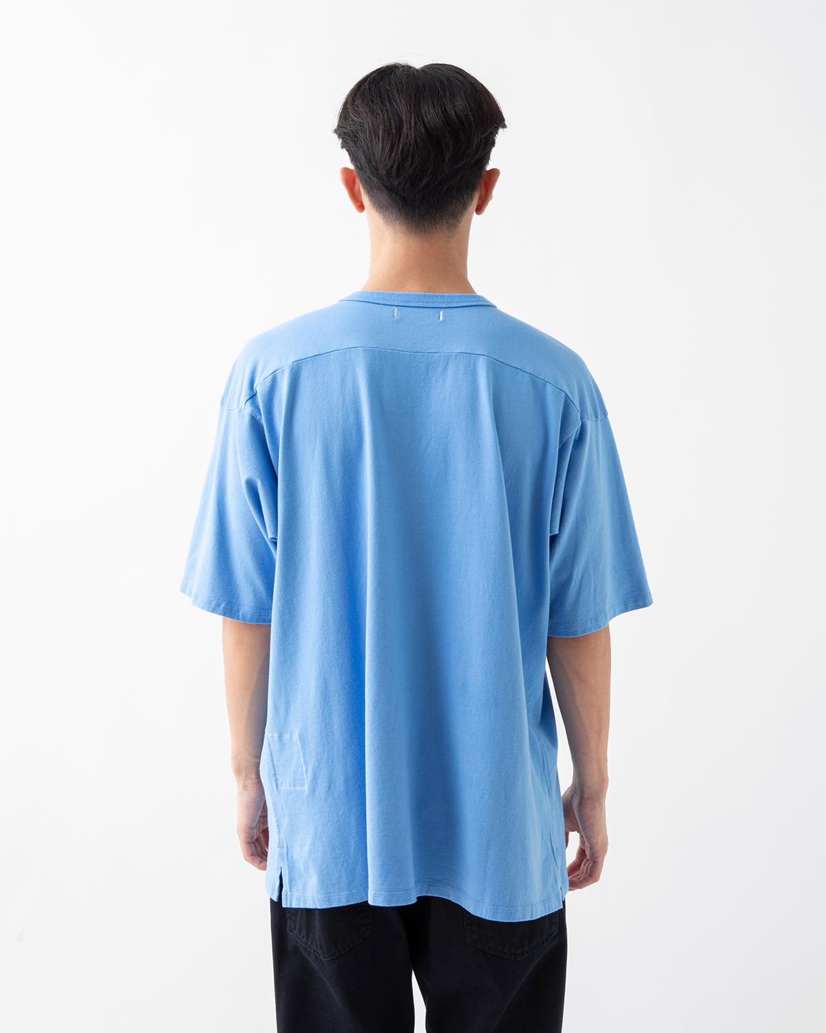 COACH S/S V-NECK TEE COTTON JERSEY OVERDYED