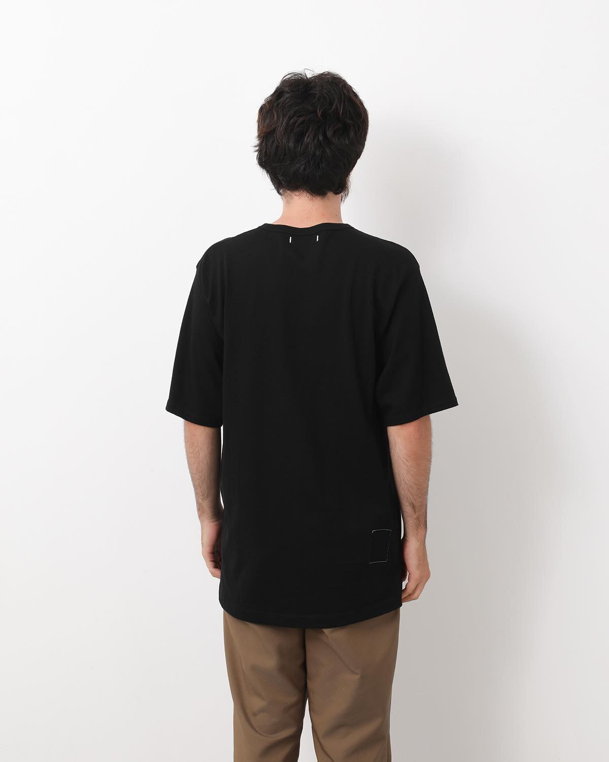 DWELLER S/S HENRY NECK TEE COTTON JERSEY