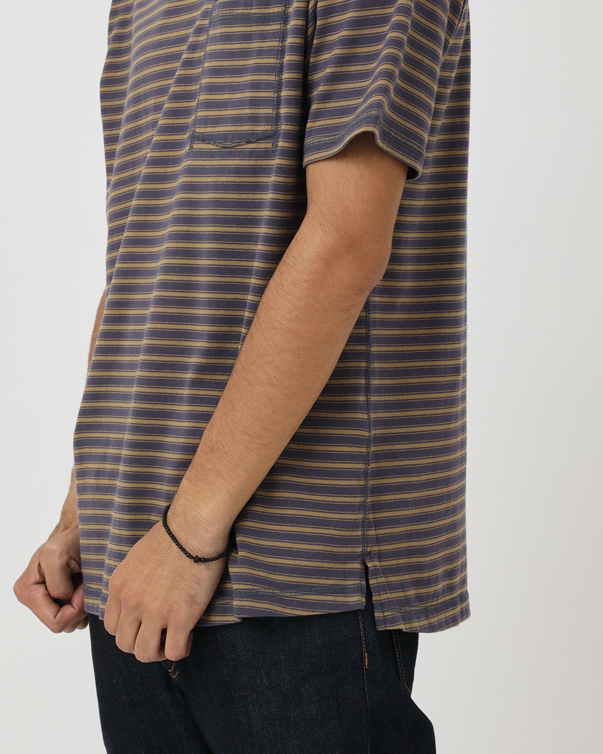 DWELLER S/S TEE COTTON JERSEY BORDER
