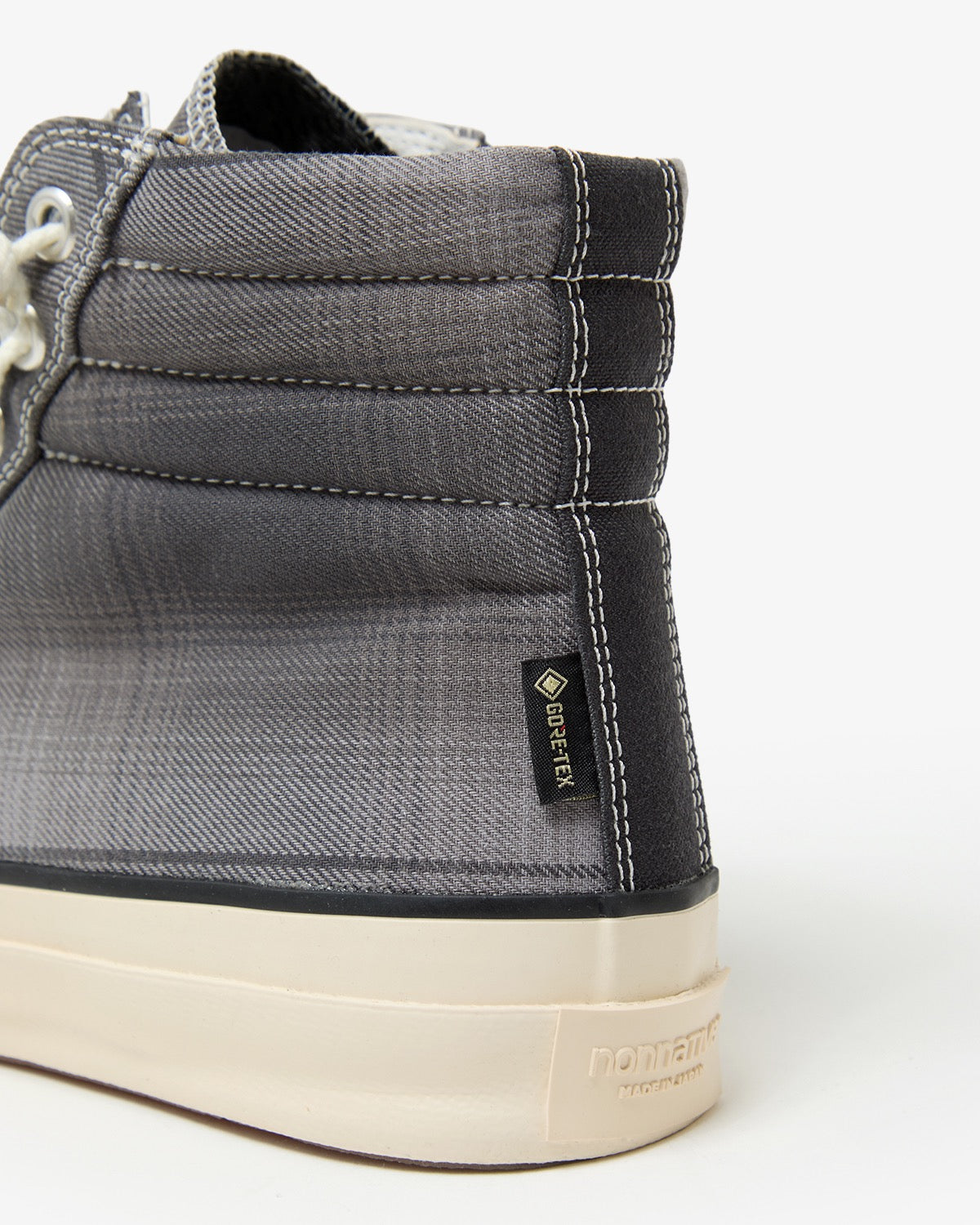 DWELLER TRAINER 2 HI COTTON TWILL OMBRE CHECK by Rafu WITH GORE-TEX