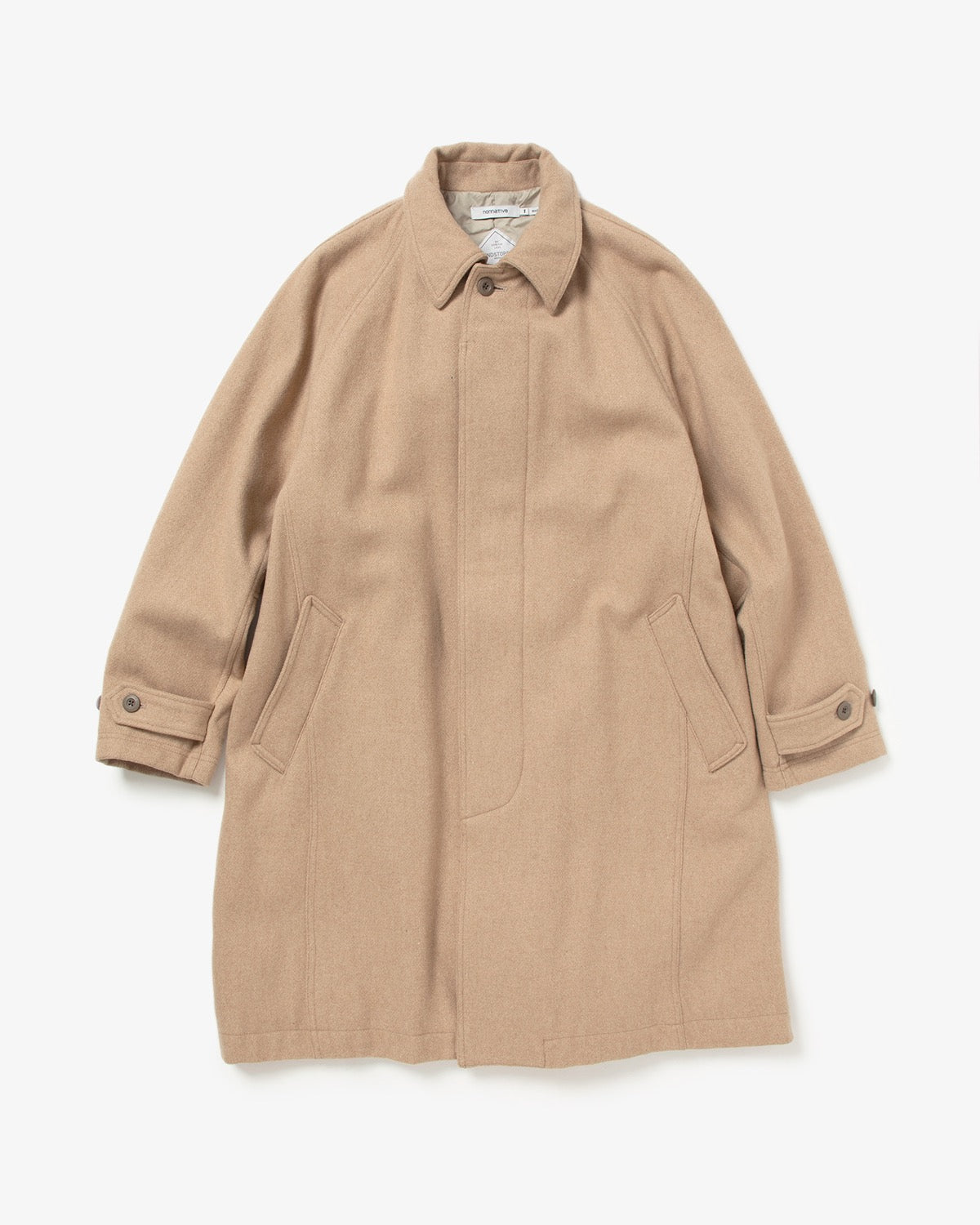 DWELLER LONG COAT WOOL DOBBY WITH GORE-TEX WINDSTOPPER – COVERCHORD