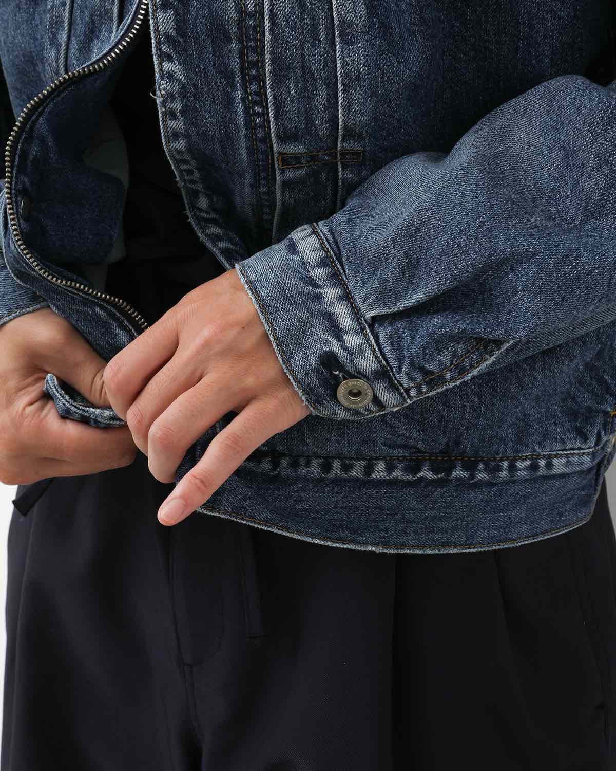 TRUCKER BLOUSON COTTON 11.5oz DENIM VW LIGHT WITH WINDSTOPPER®