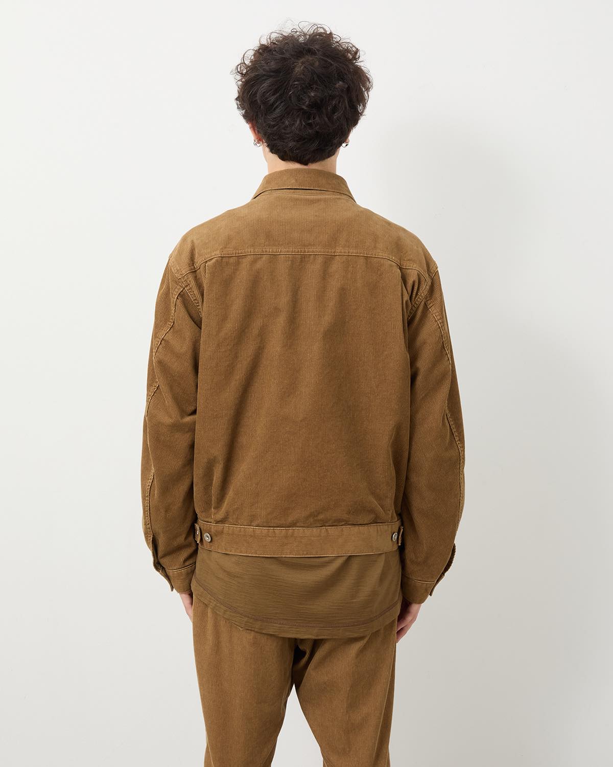 TRUCKER BLOUSON COTTON CORD SULFUR DYE WITH WINDSTOPPER®