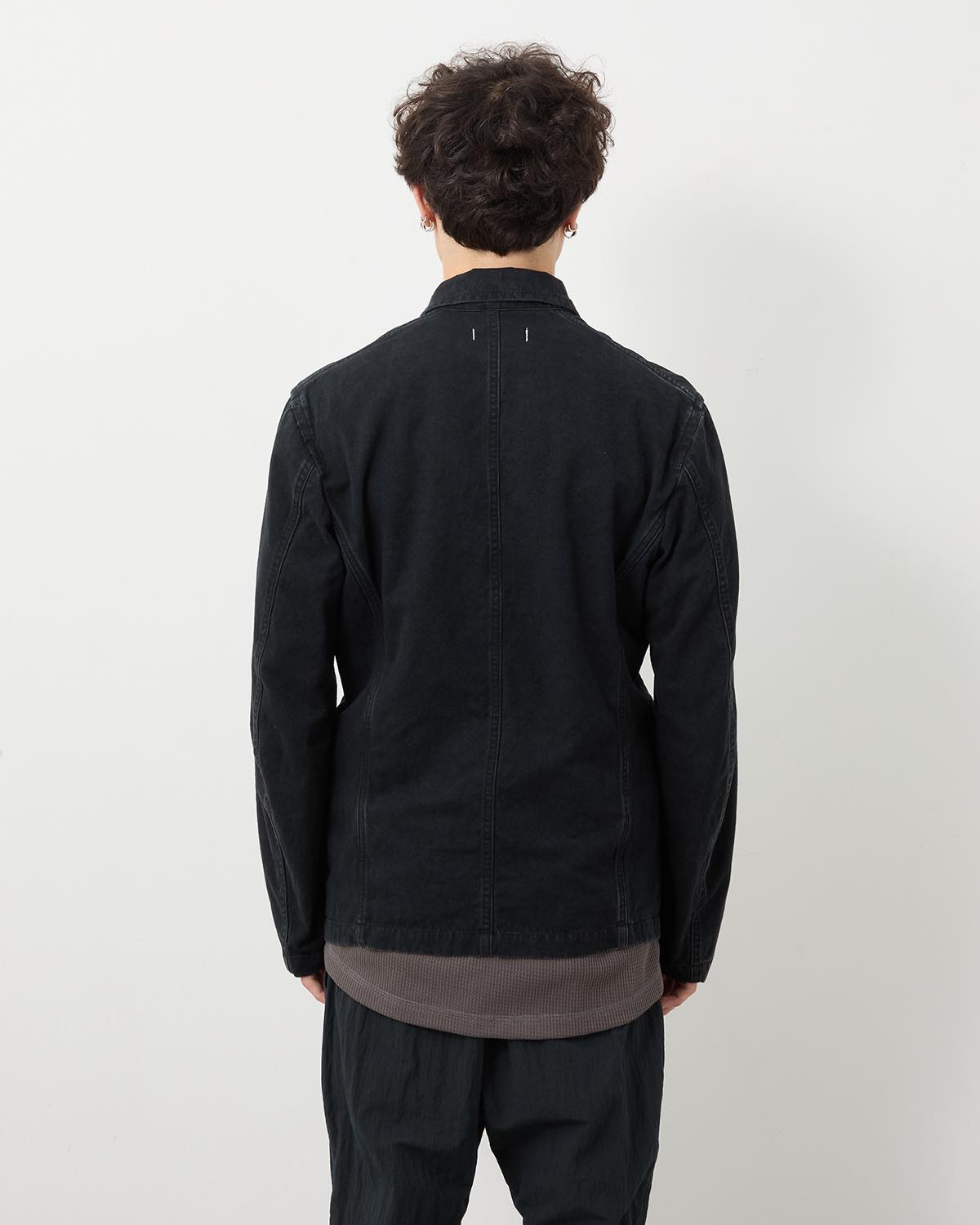 OFFICER 5B JACKET C/Li CANVAS SULFUR DYE