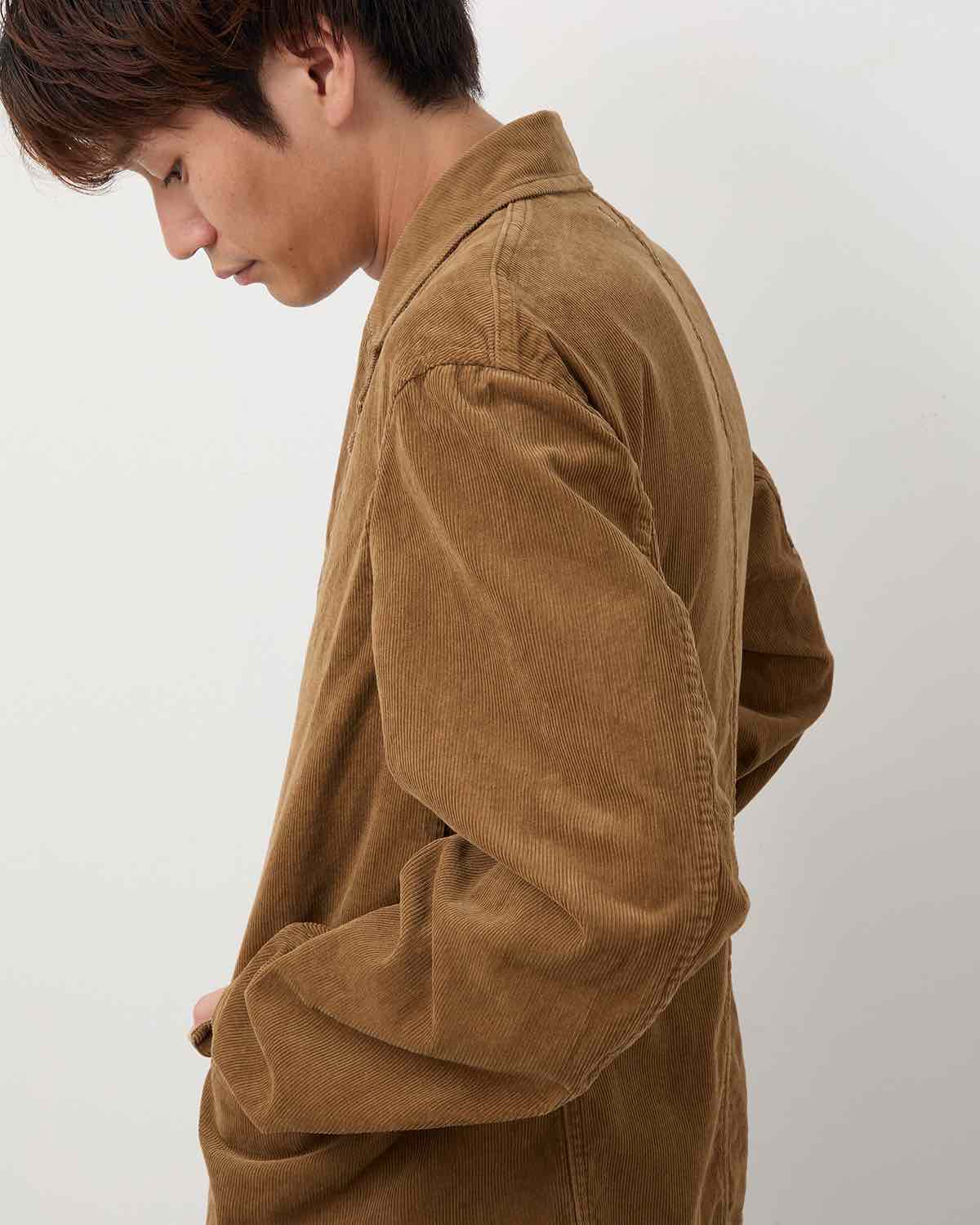 OFFICER 5B JACKET COTTON CORD SULFUR DYE