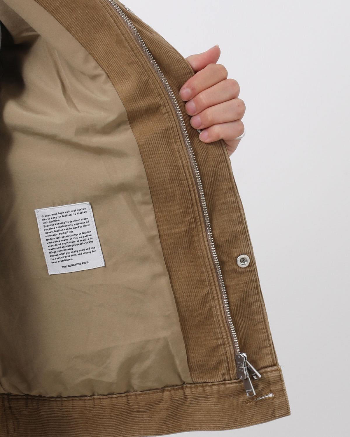 TRUCKER BLOUSON COTTON CORD SULFUR DYE WITH WINDSTOPPER®