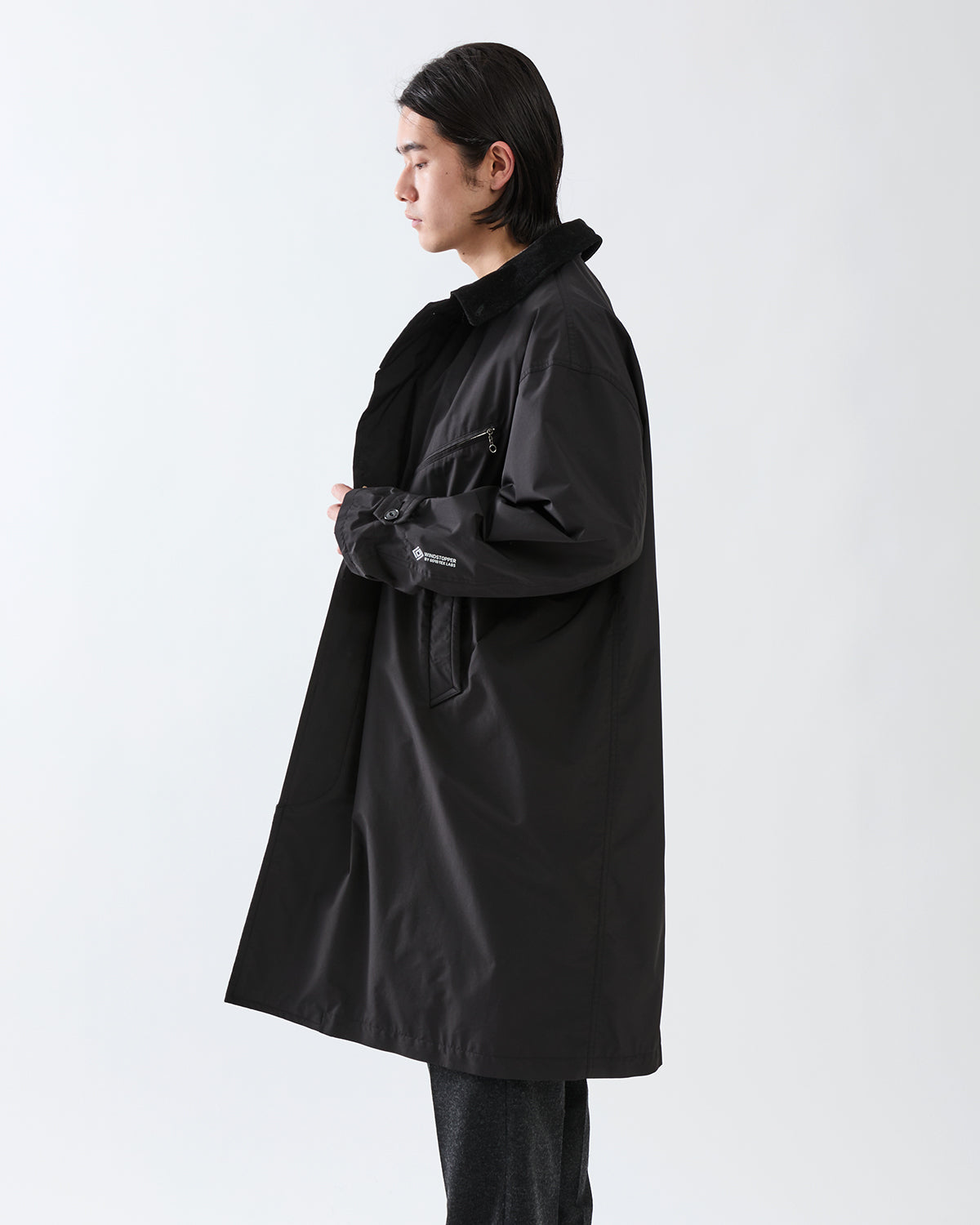 OFFICER LONG COAT POLY TAFFETA WINDSTOPPER® 2L