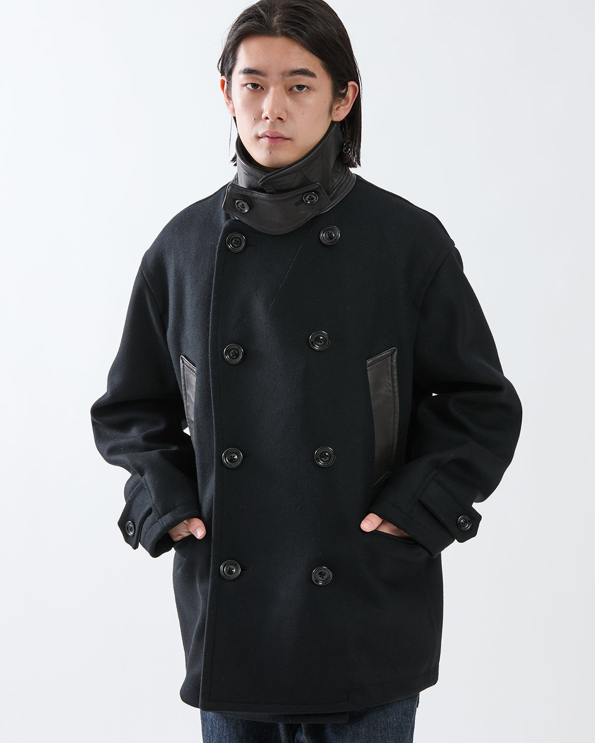 MARINER COAT WOOL DOUBLE MELTON WITH WINDSTOPPER®