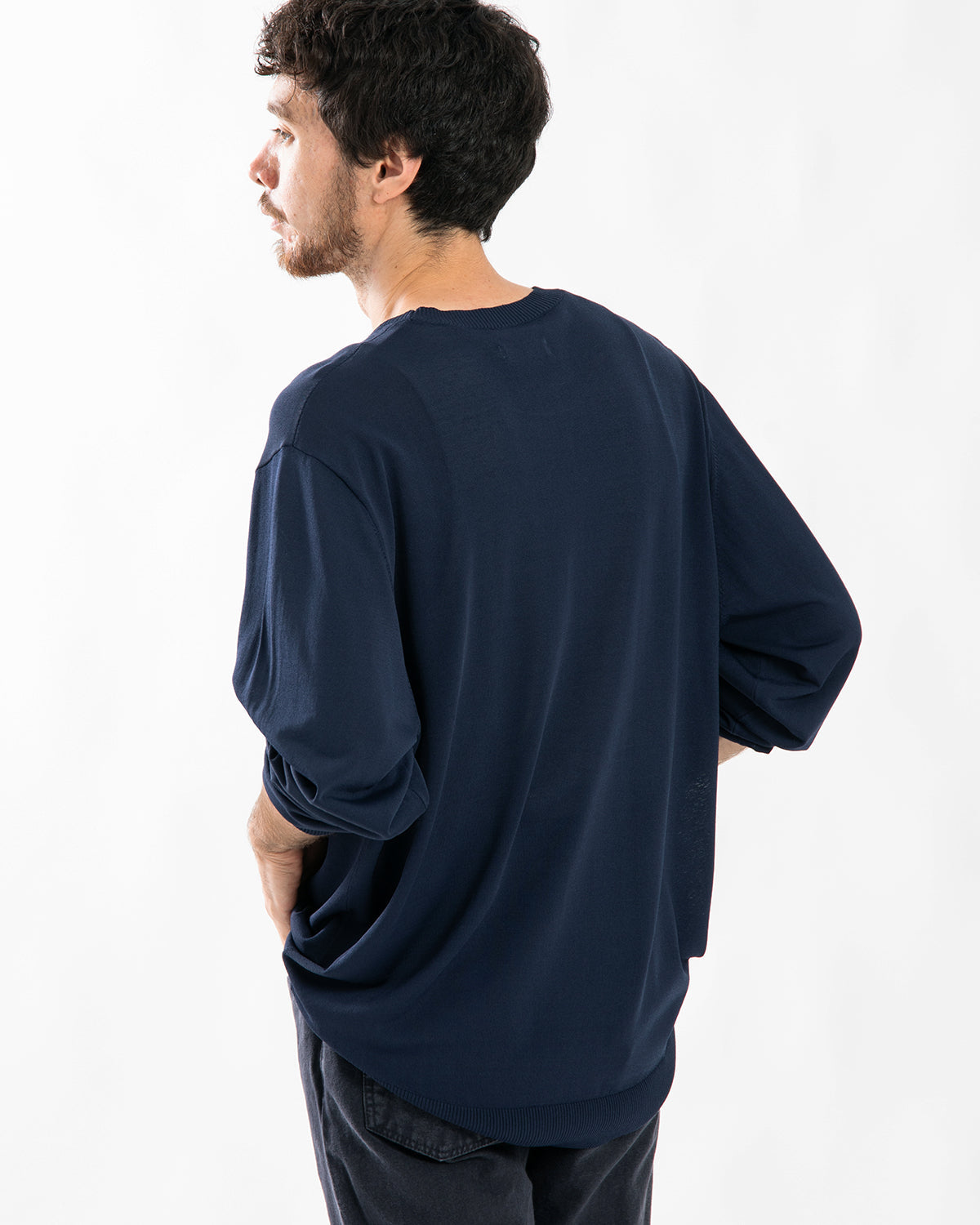 OFFICER CREW SWEATER RAYON NYLON YARN