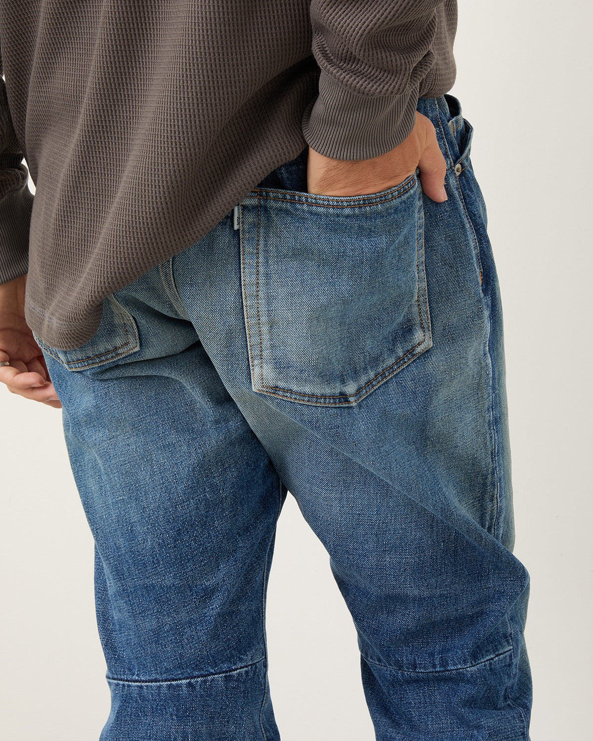 DWELLER 5P JEANS TP COTTON 13.5oz SELVEDGE DENIM VW LIGHT