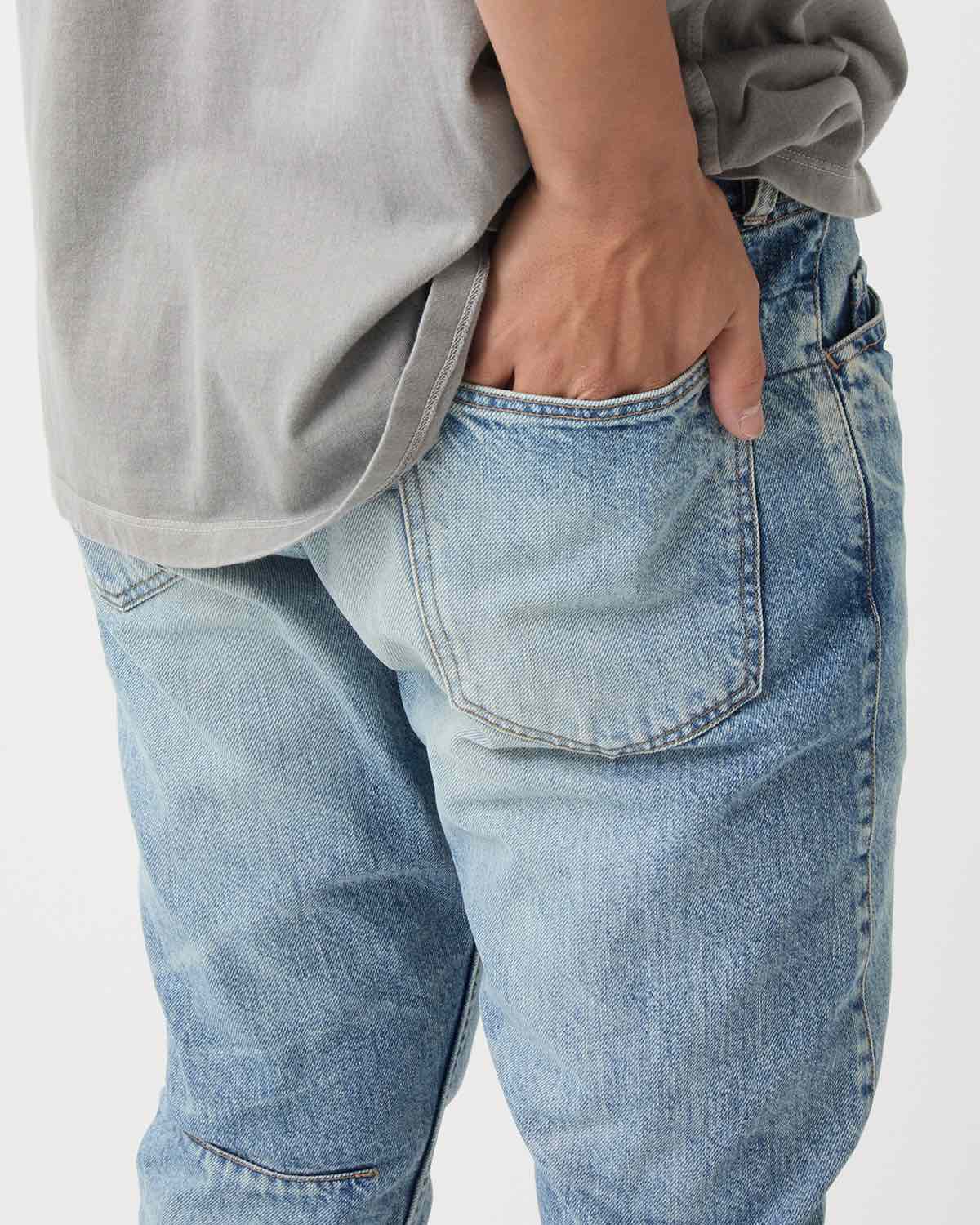 DWELLER 5P JEANS FL COTTON 11.5oz DENIM VW LIGHT