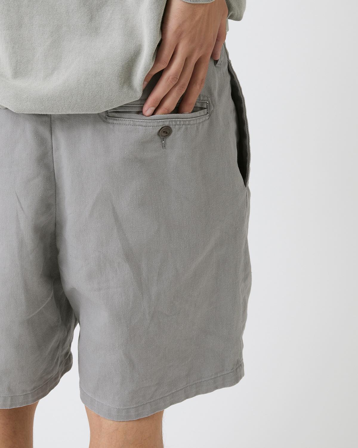 OFFICER CHINO SHORTS COTTON TWILL PIGMENT DYE