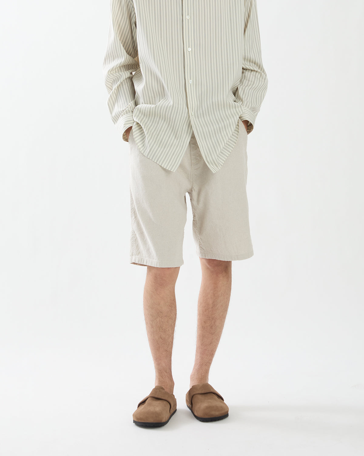 WALKER EASY SHORTS LINEN COTTON OXFORD