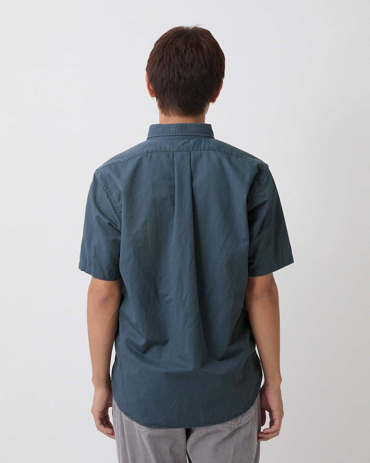 DWELLER B.D. S/S SHIRT C/Li TWILL PIGMENT DYE