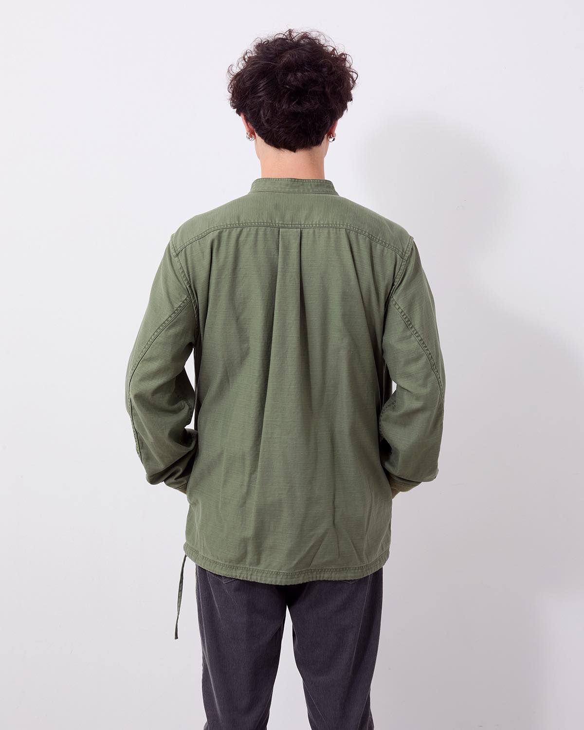 TROOPER SHIRT JACKET COTTON BACKSATIN PIGMENT DYE