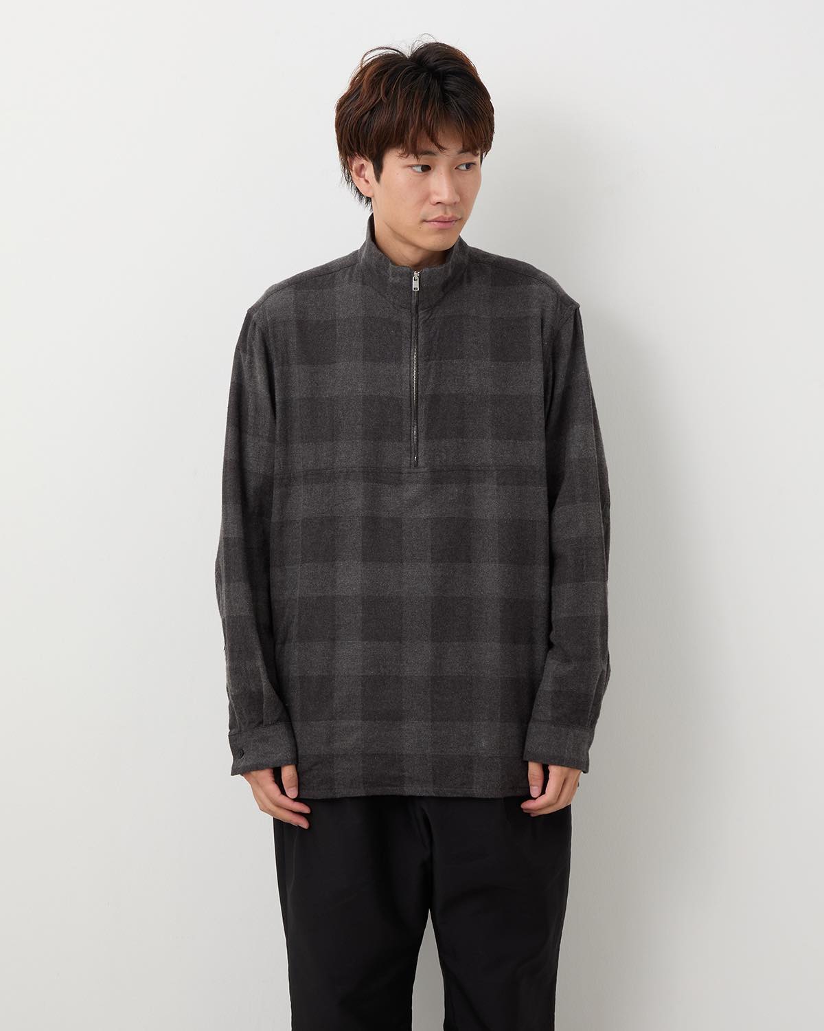 MARINER PULLOVER SHIRT JACKET C/W FLANNEL BLOCK CHECK