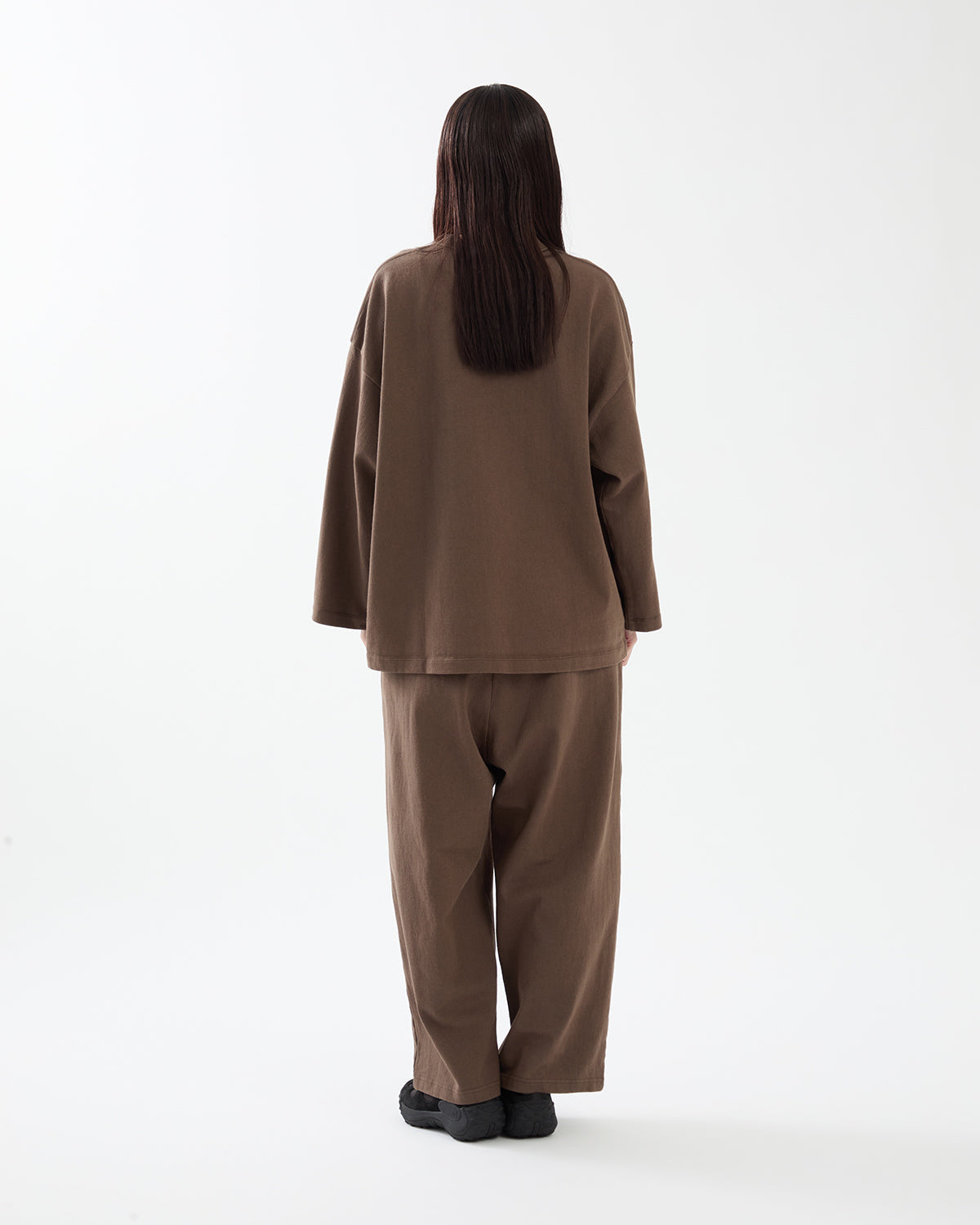 DRY COTTON WIDE PANTS