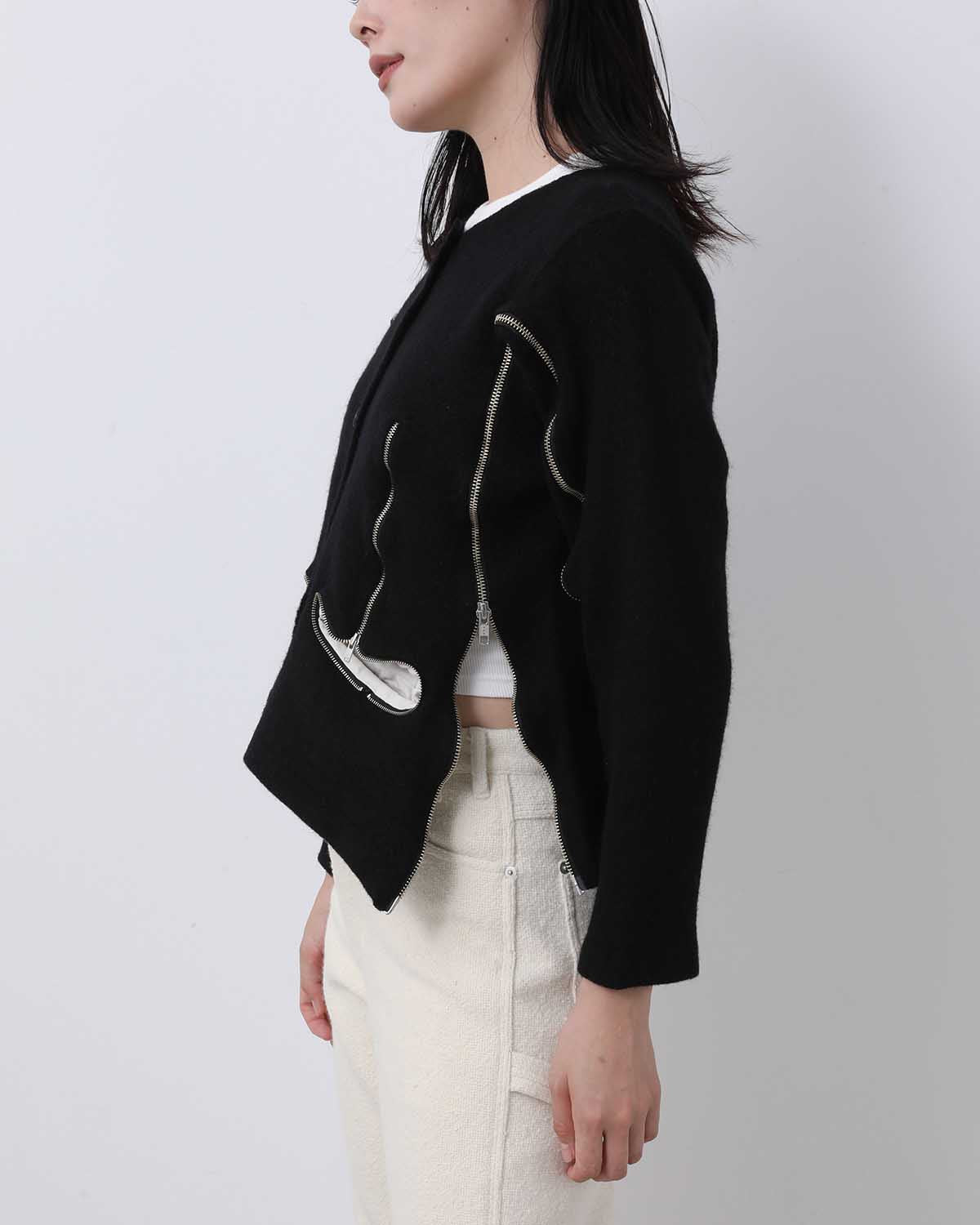 INSIDE ZIP CARDIGAN