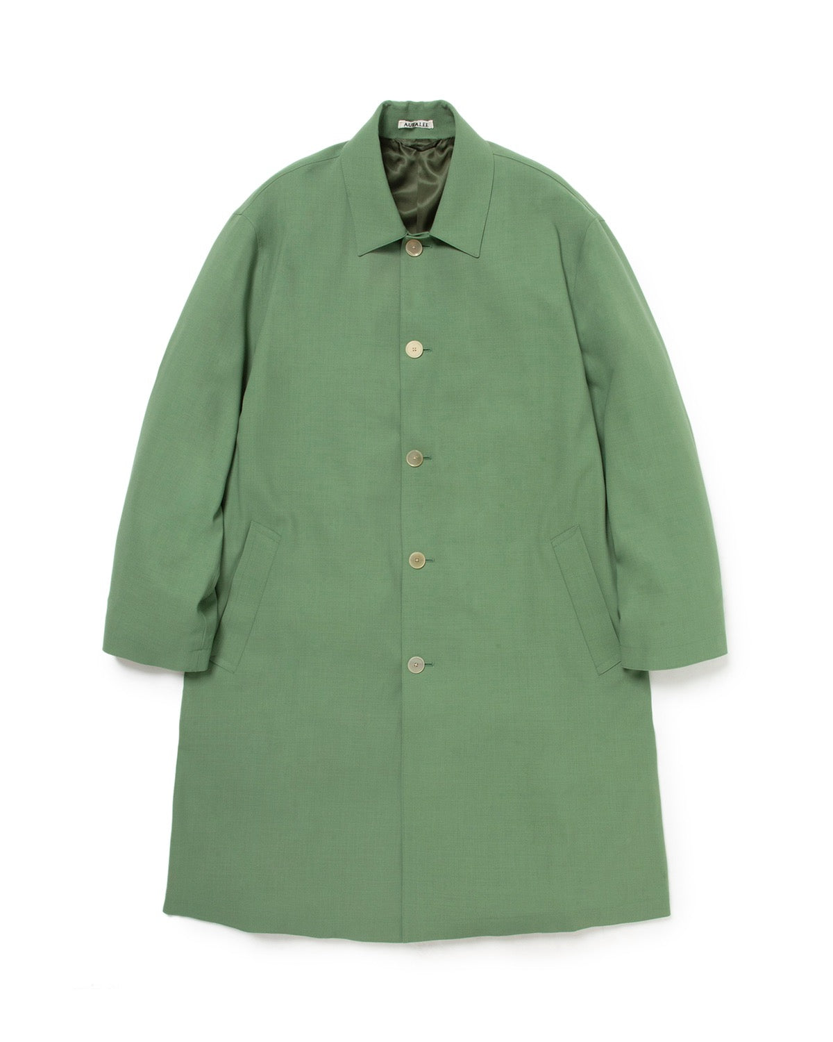 HARD TWIST WOOL TWILL SOUTIEN COLLAR COAT