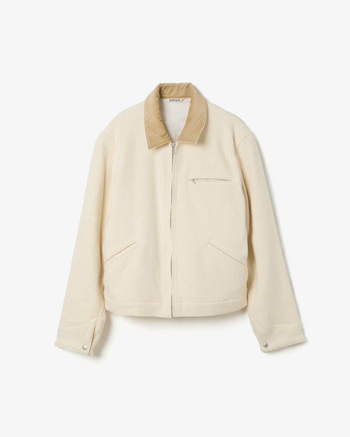 AURALEE SPUN TWEED ZIP BLOUSON サイズ4 AuraleeHomespunTweedZipBlouson