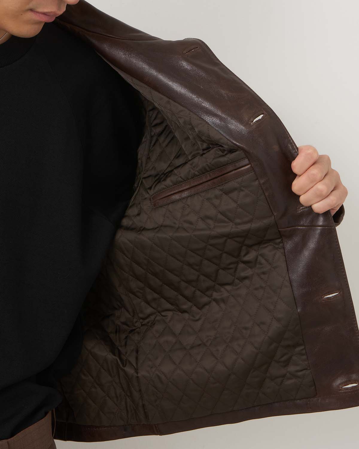 HEAVY LAMB LEATHER BLOUSON