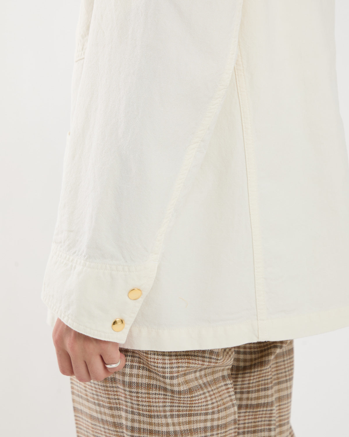 WOOL COTTON LINEN OX WORK JACKET