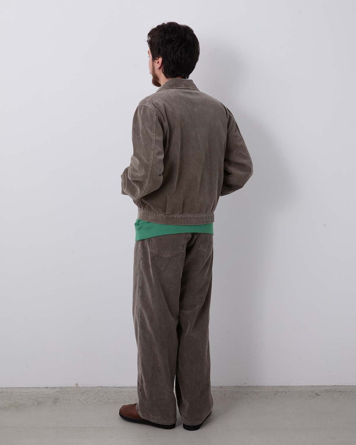 PIGMENT DYED FINX CORDUROY WIDE 5P PANTS