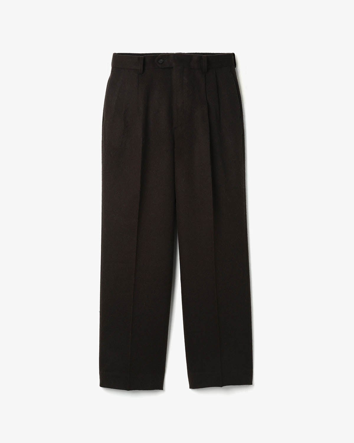 BABY CAMEL FLANNEL TWO-TUCK SLACKS