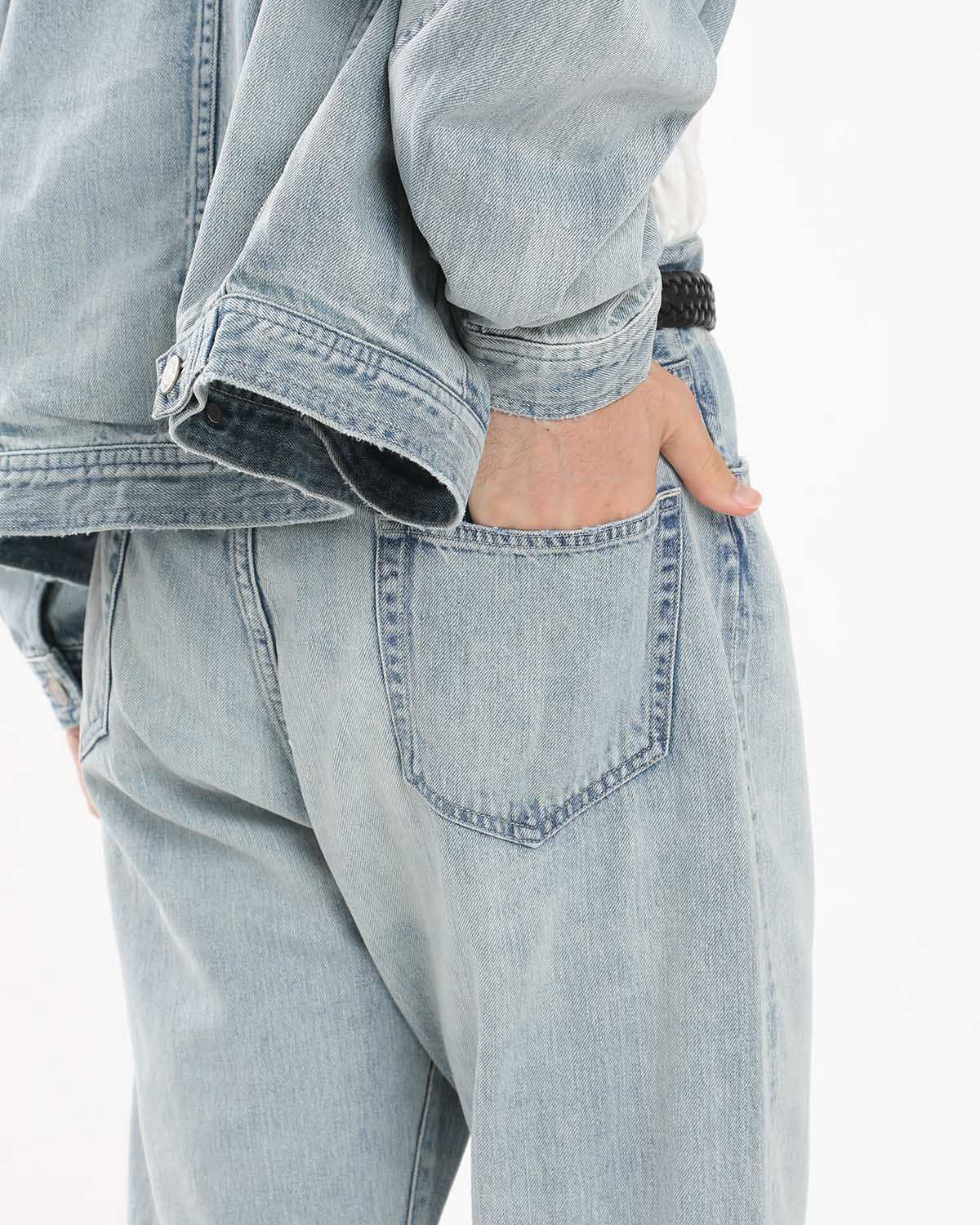 FADED SELVEDGE LIGHT DENIM PANTS