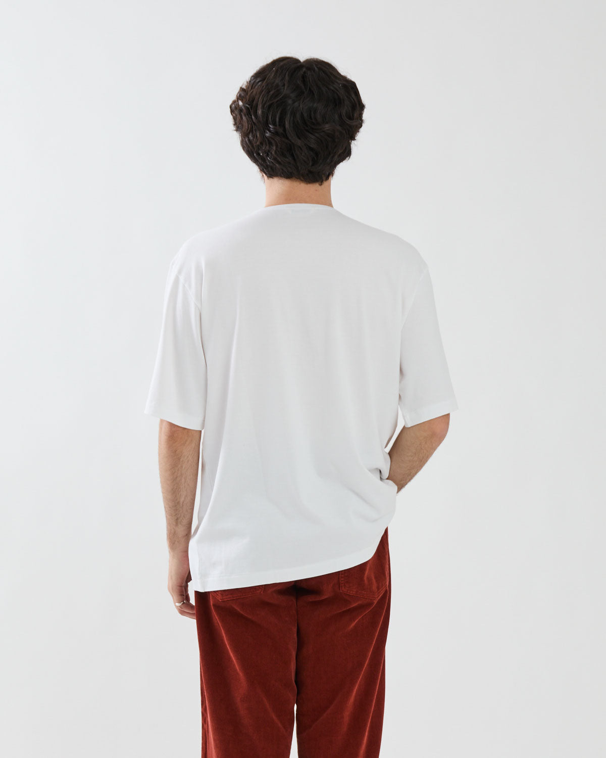 LUSTER PLAITING BOAT NECK TEE