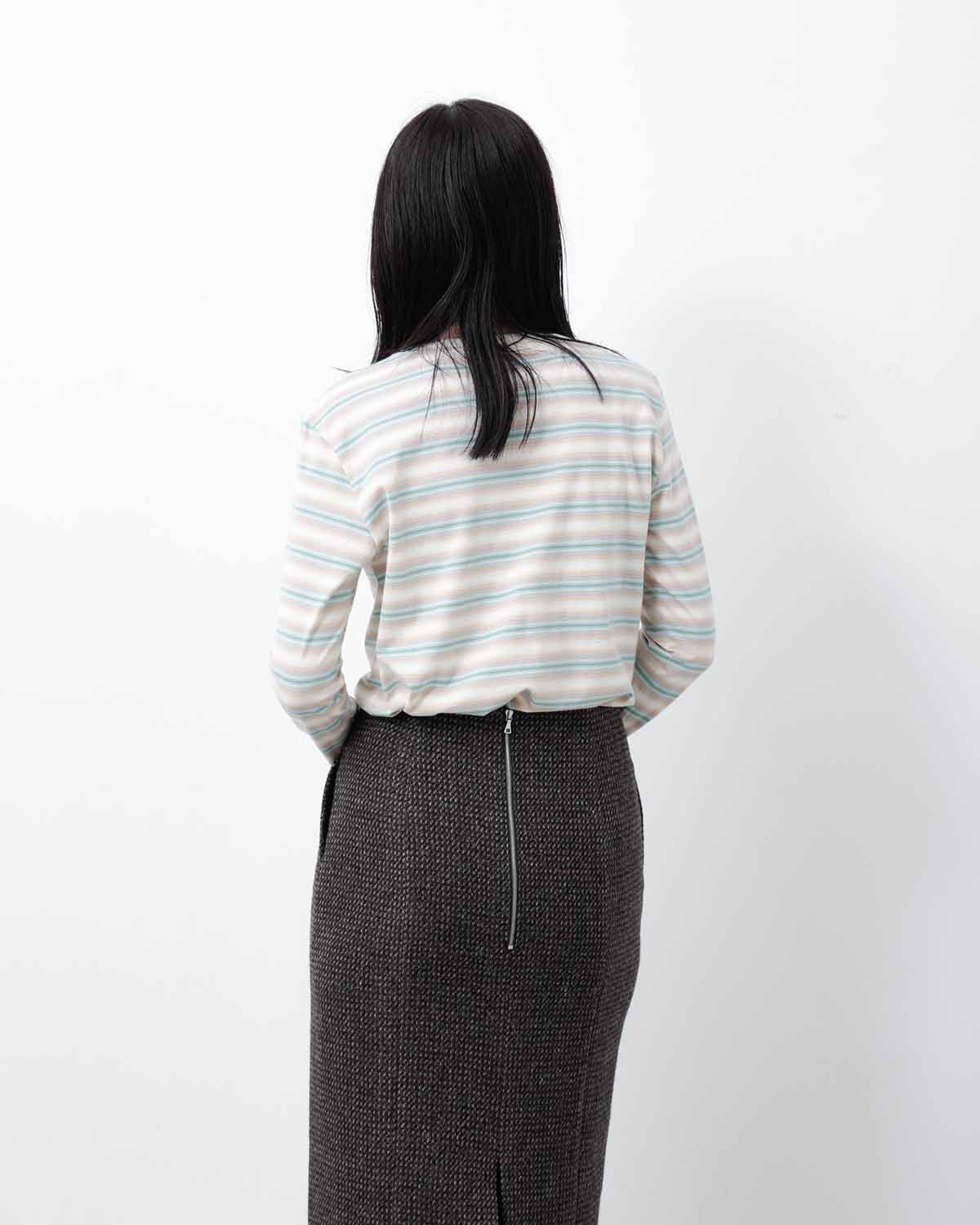 GRADIENT STRIPE JERSEY L/S TEE (WOMEN'S)