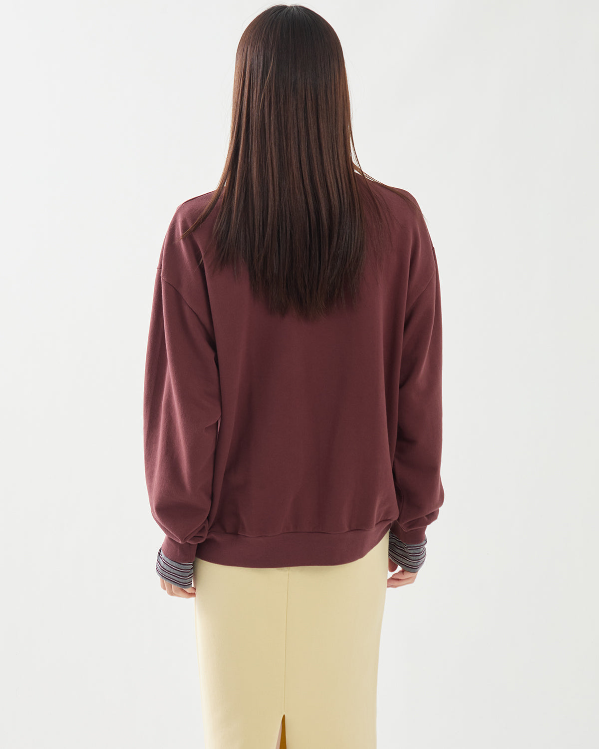 SUPER HIGH GAUGE SWEAT HALF ZIP P/O