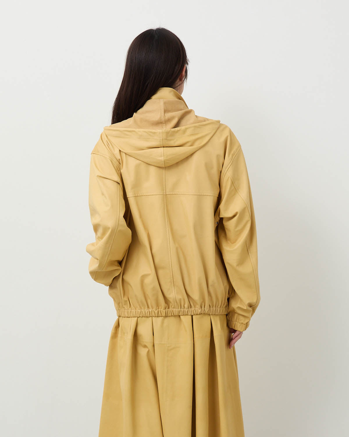 FINE BABY CALF HOODED BLOUSON (WOMEN'S)