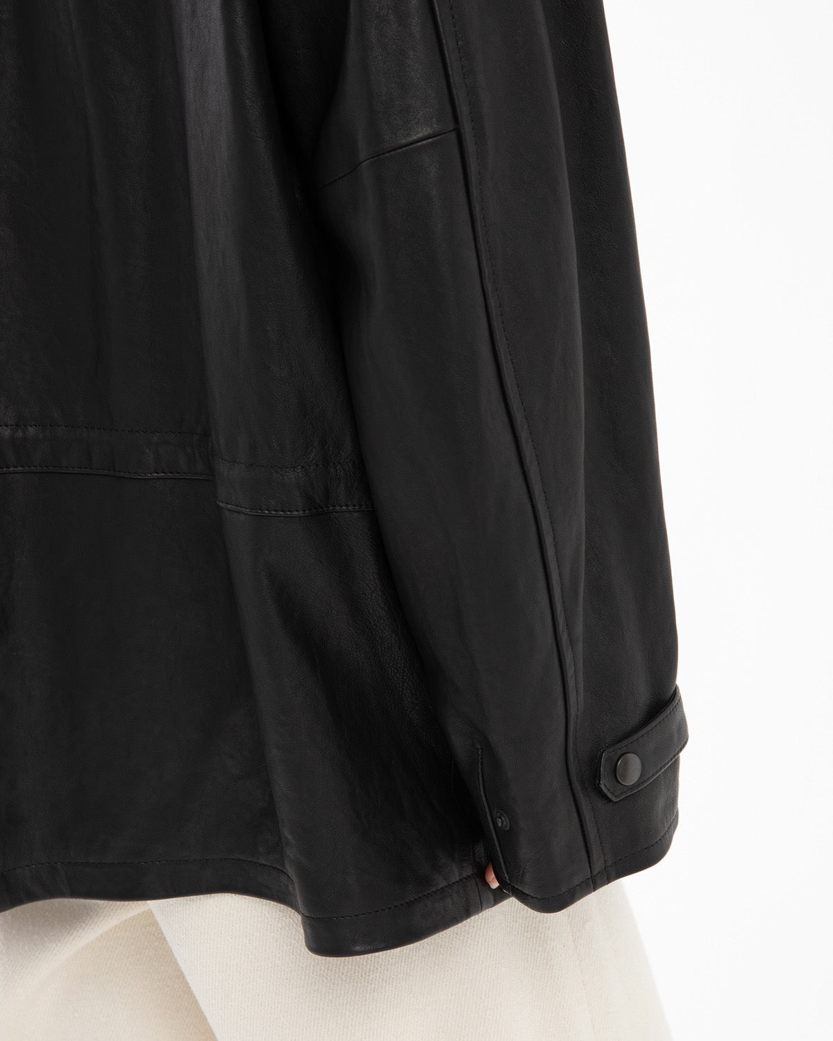 TEXTURED LAMB LEATHER BLOUSON (WOMEN'S)