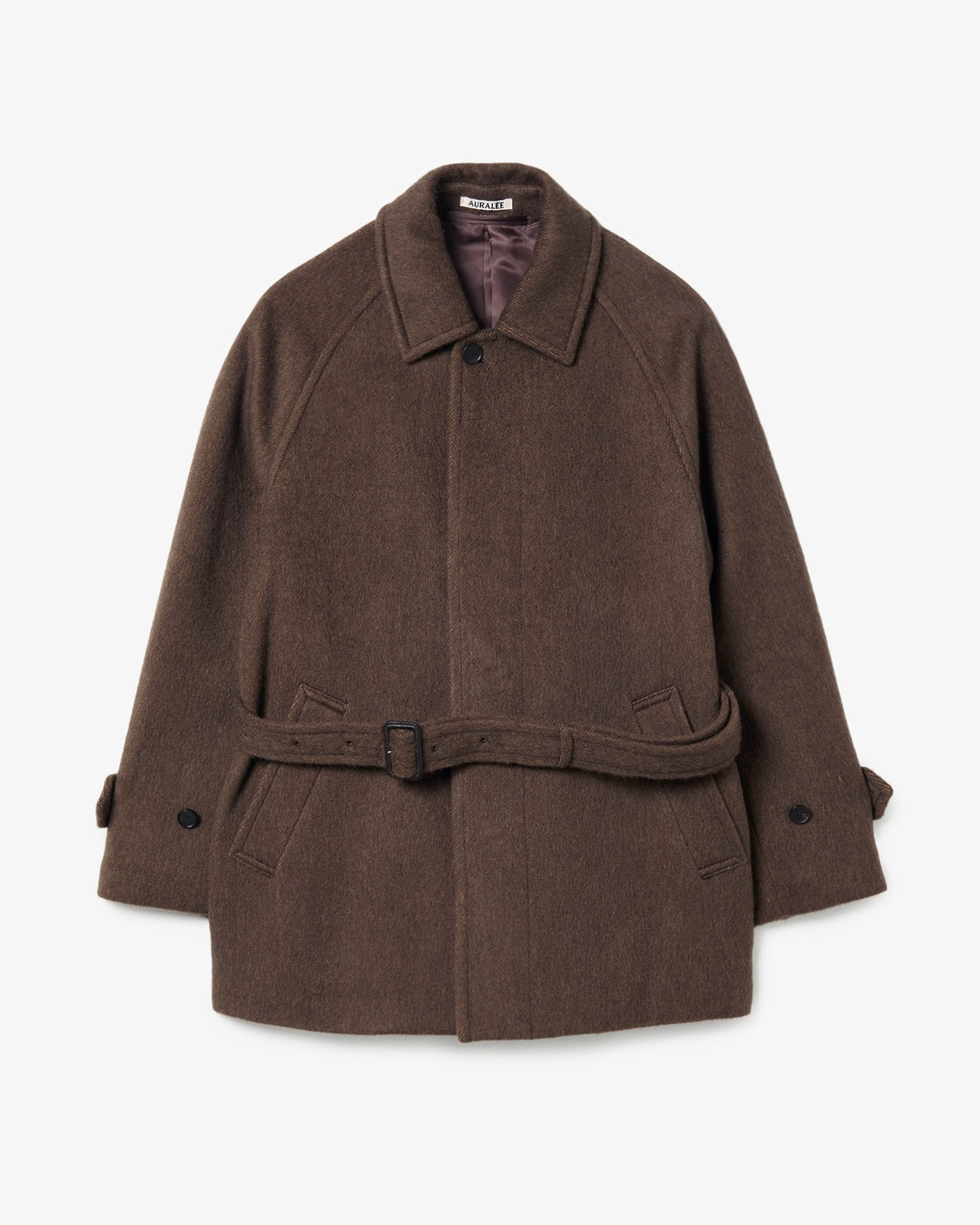 HAIRY WOOL MOHAIR CHAMBRAY SOUTIEN COLLAR COAT – COVERCHORD