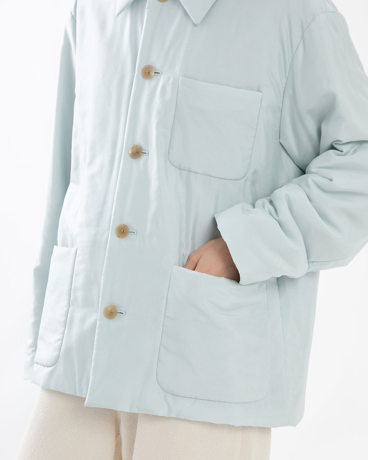 LIGHT SILK PADDED BLOUSON