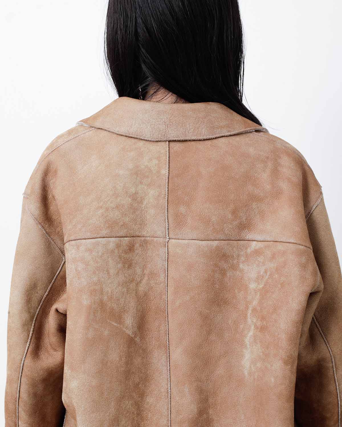 MERINO MOUTON SHIRT BLOUSON (WOMEN'S)