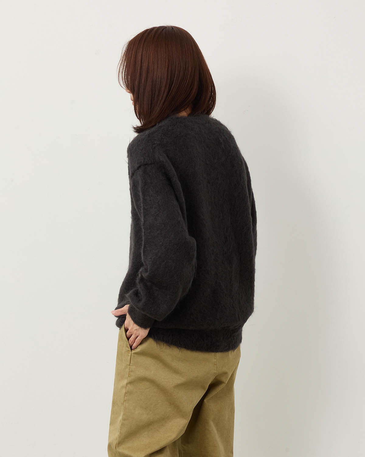 BRUSHED SUPER KID MOHAIR KNIT P/O (WOMEN'S)