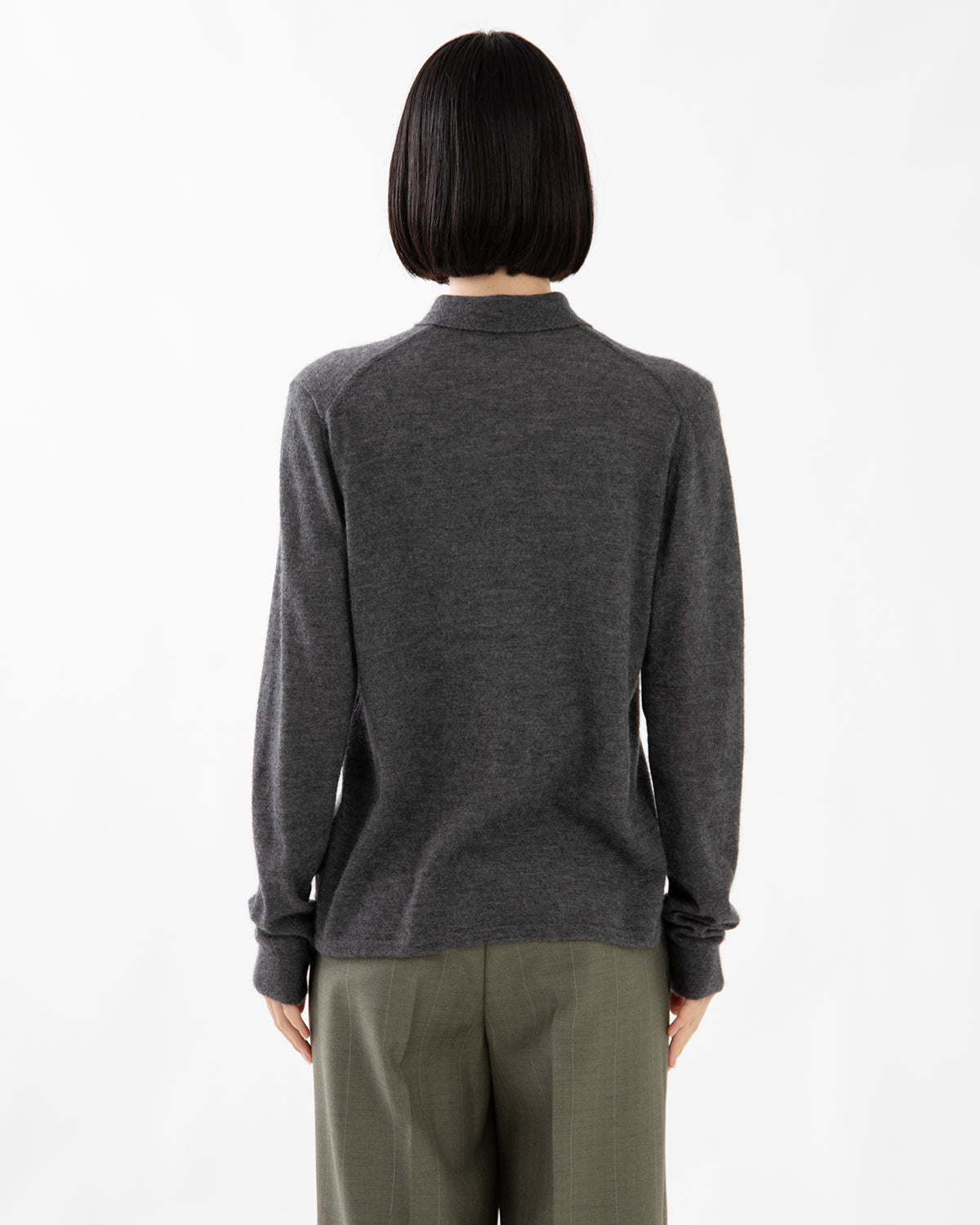 HIGH GAUGE SOFT CASHMERE KNIT SHIRT CARDIGAN