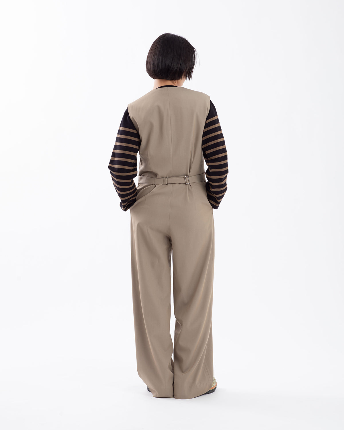 LIGHT WOOL MAX GABARDINE JUMPSUIT