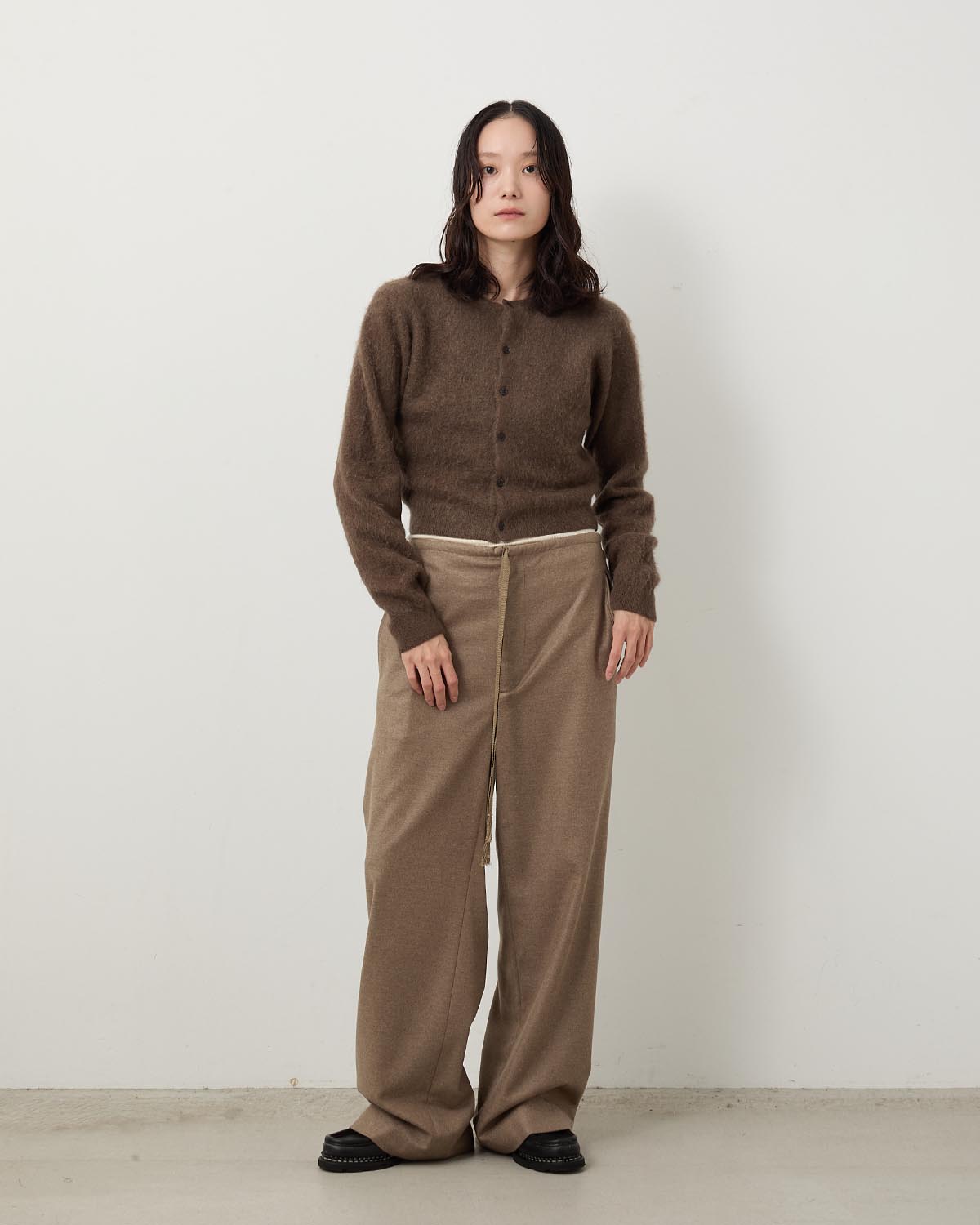 Auralee Airy Wool Viyella Easy Pants Dark Navy – Neighbour AURALEE